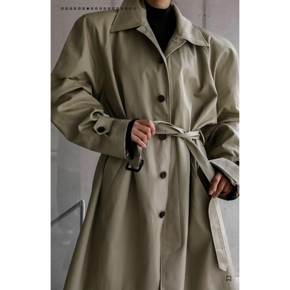 Frankie Shop Decima oversized trench coat - Picture 2 of 14